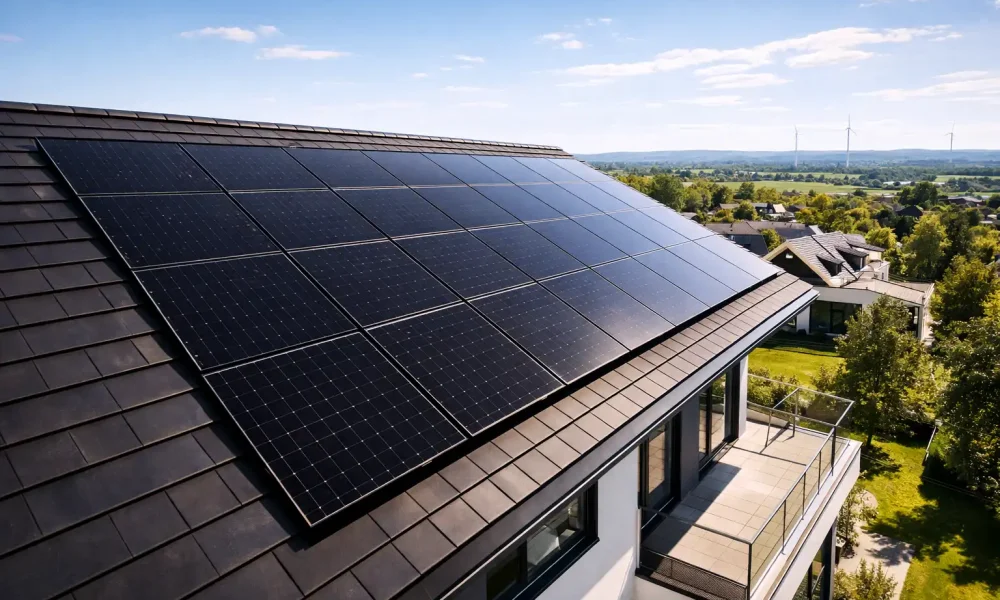 Moderne Glas-Glas-Solarmodule mit hocheffizienter Zelltechnologie, Trend 2026.